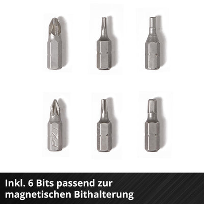 Einhell Akkuschrauber TC-SD 3,6 Li (3,6V, 1300 mAh, 3 Nm Drehmoment, Drehgelenk im Handgriff, LED-Licht, Softgriff, Ladekontrollleuchte, inkl. 6 Bits)