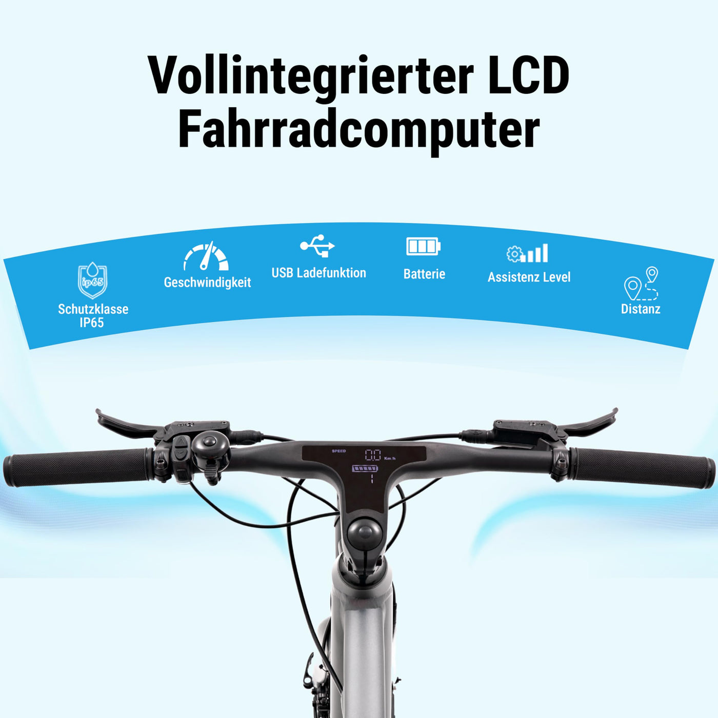 AsVIVA E-Bike BC1-B 28 Zoll – Pedelec Elektrofahrrad mit 250W Bafang Heckmotor, 10,5Ah Akku, Riemenantrieb, hydraulische Scheibenbremsen, LED-Beleuchtung, USB-Ladefunktion