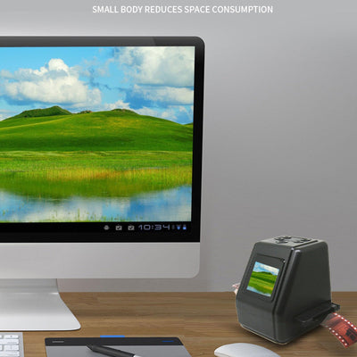 Digitaler Filmscanner mit 2-Zoll-Bildschirm, Konvertierung von 135 126 110 8-mm-Dias in 12 MP JPG, Digitaler Foto-Negativscanner