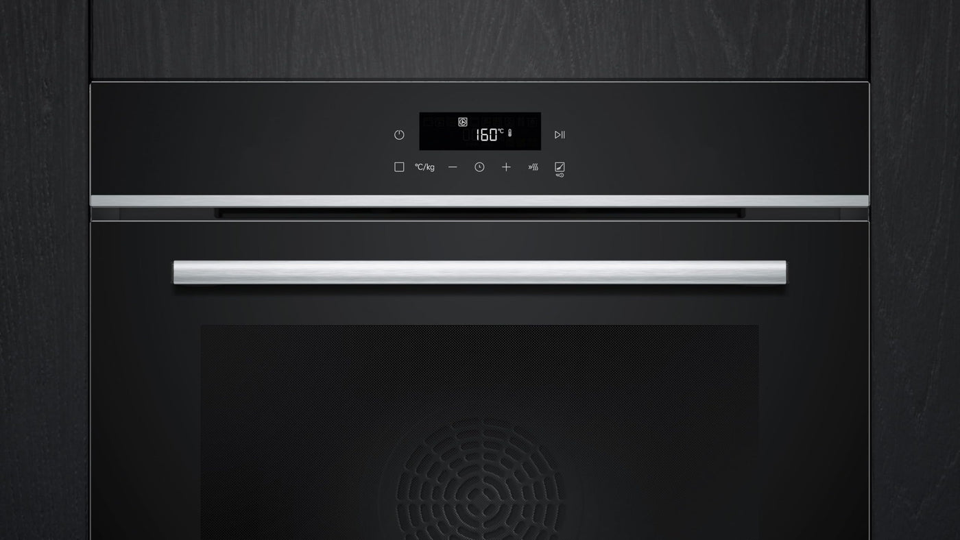 Siemens HB572ABS3, iQ300, Einbau-Backofen 60 x 60 cm, Air Fry, activeClean Pyrolyse Selbstreinung, LED-Touchbedienung, 3D Heißluft, Schnellaufheizung, cookControl10 Automatikprogramme, Edelstahl