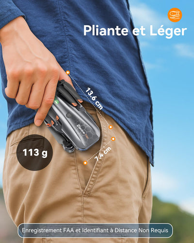 FERIETELF T29 Drohne mit Kamera 1080P HD – Faltbar Mini Drohne für Kinder & Erwachsene | WiFi FPV, 2x 1200mAh Akkus, Quadrocopter für Anfänger, Drone Kinderspielzeug Geschenk