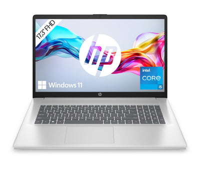 HP Laptop mit 17,3 Zoll FHD Display,Intel Core i5-1334U, 16 GB DDR4 RAM, 512 GB SSD, ‎Intel Graphics, Windows 11, QWERTZ Tastatur, Silber