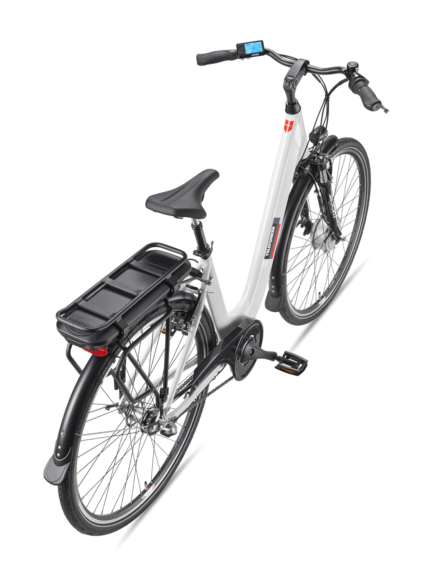 TELEFUNKEN E-Bike Damen 28 Zoll, Elektrofahrrad Frontmotor, 3-Gang Nabenschaltung, V-Bremsen - Pedelec Citybike
