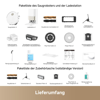 DREAME X50 Ultra Complete Saugroboter mit Wischfunktion,20.000Pa Saugkraft,6 cm Hindernisfreiheit, mit Wischfunktion&Hebarem Wischmopp,KI-Hindernisvermeidung und 360° Navigation
