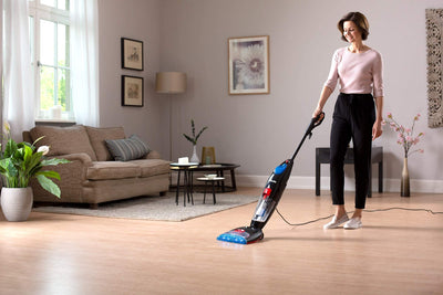 Vileda JetClean 3in1 Saugwischer, Bodenwischer für alle Hartböden, Staubsauger mit Wischfunktion – Saugen, Wischen & Trocknen in nur einem Schritt, Eco-Verpackung
