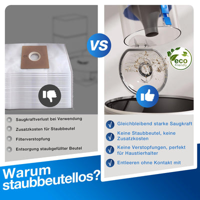 ECOVACS DEEBOT N20 Plus Saugroboter mit Wischfunktion, 8000Pa Saugkraft, staubbeutellose PureCyclone Station, Anti-Haar-Verhedderung, bis zu 300 Minuten Laufzeit, White