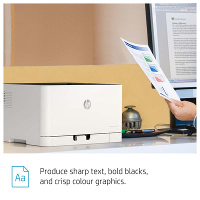 HP Color Laser 150nw Farb-Laserdrucker (Drucker, USB, LAN, WLAN),weiß-grau