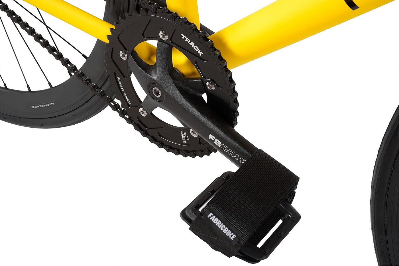 FabricBike Light - Fixed Gear Fahrrad, Single Speed Fixie Starre Nabe, Aluminium Rahmen und Gabel, Räder 28", 4 Farben, 3 Größen, 9.45 kg (Größe M) (M-54cm, Light Matte Yellow)