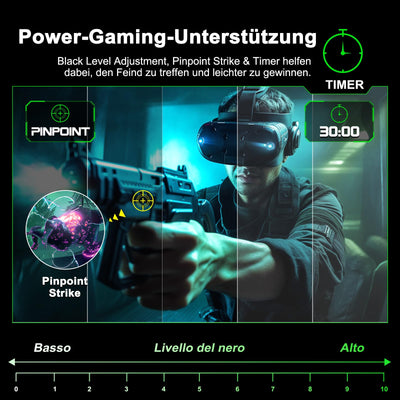 Minifire Gaming Curved Monitor 27 Zoll MFG27C1 180Hz 1Ms 130% sRGB Monitor mit Sprecher 1920 * 1080 VA Panel （MFG27C1 mit HDMI-Kabel）