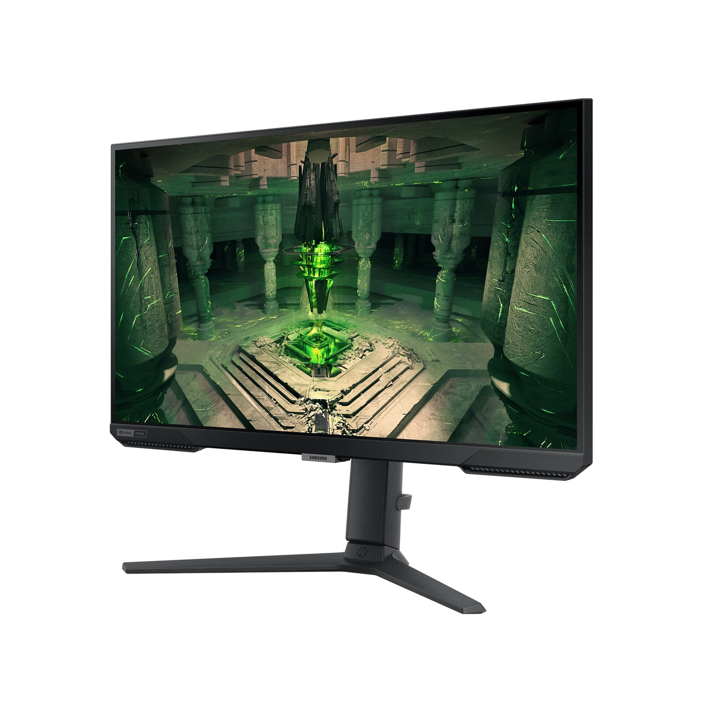 Samsung Odyssey G4B Gaming Monitor LS27BG400EU, 27 Zoll, IPS-Panel, Full HD-Auflösung, AMD FreeSync Premium, G-Sync kompatibel, 1 ms (G/G) Reaktionszeit, Bildwiederholrate 240 Hz, Schwarz