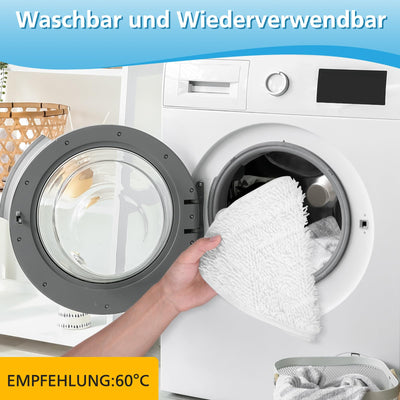 6 Pack für Vilead Steam Plus Dampfreiniger Ersatzbezug Kompatibel mit vileda Steam Dampfreiniger Ersatzbezüge und Vileda Steam PLUS Dampfreiniger, Tücher für vileda Bodenwischer Ersatzbezug
