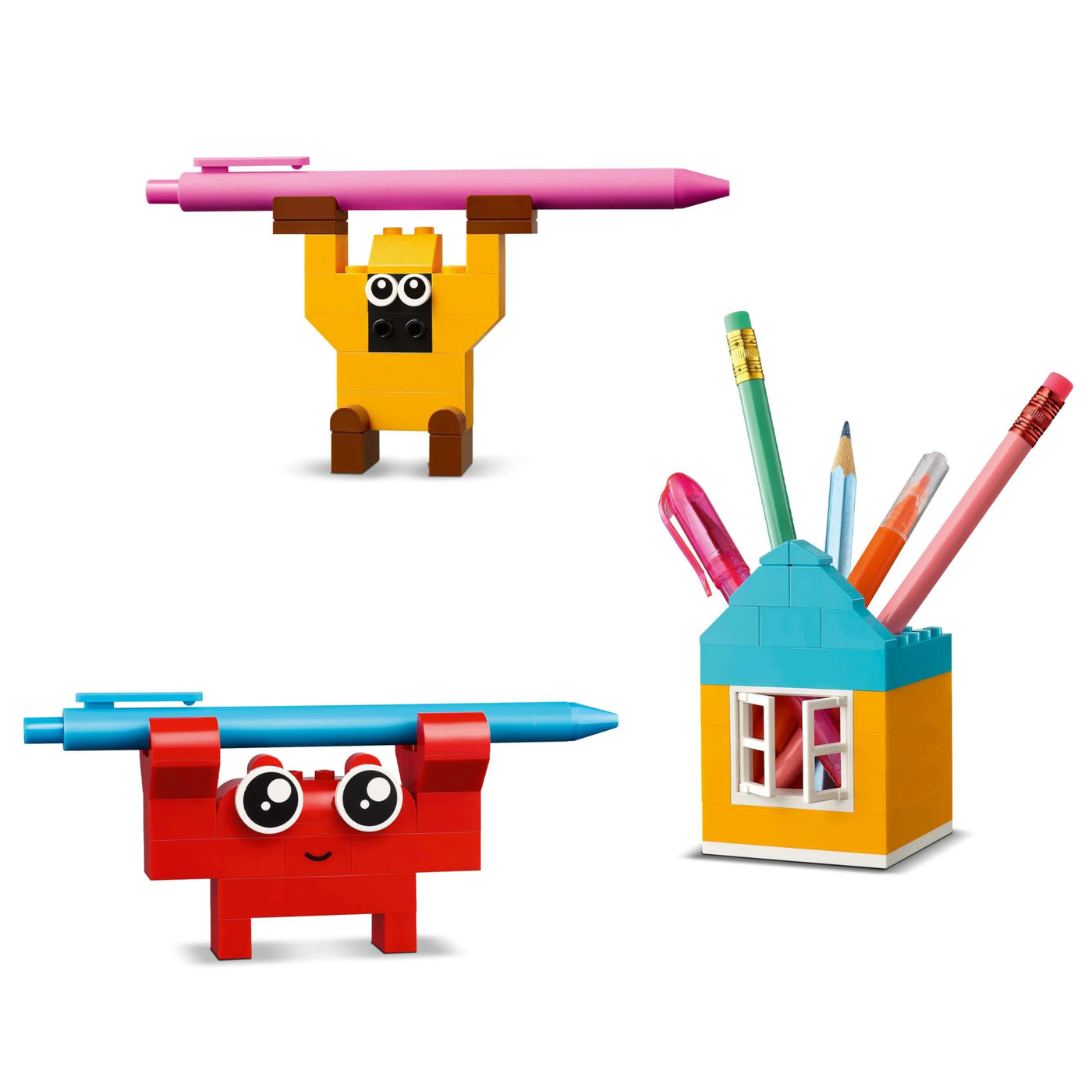 LEGO Classic Kreative Spaßbox, Bunte Bausteine für fantasievolle Rollenspiele, Bauset für Anfänger, Spielzeug für Mädchen und Jungen ab 5 Jahren, Modelle zum Umbauen 11042