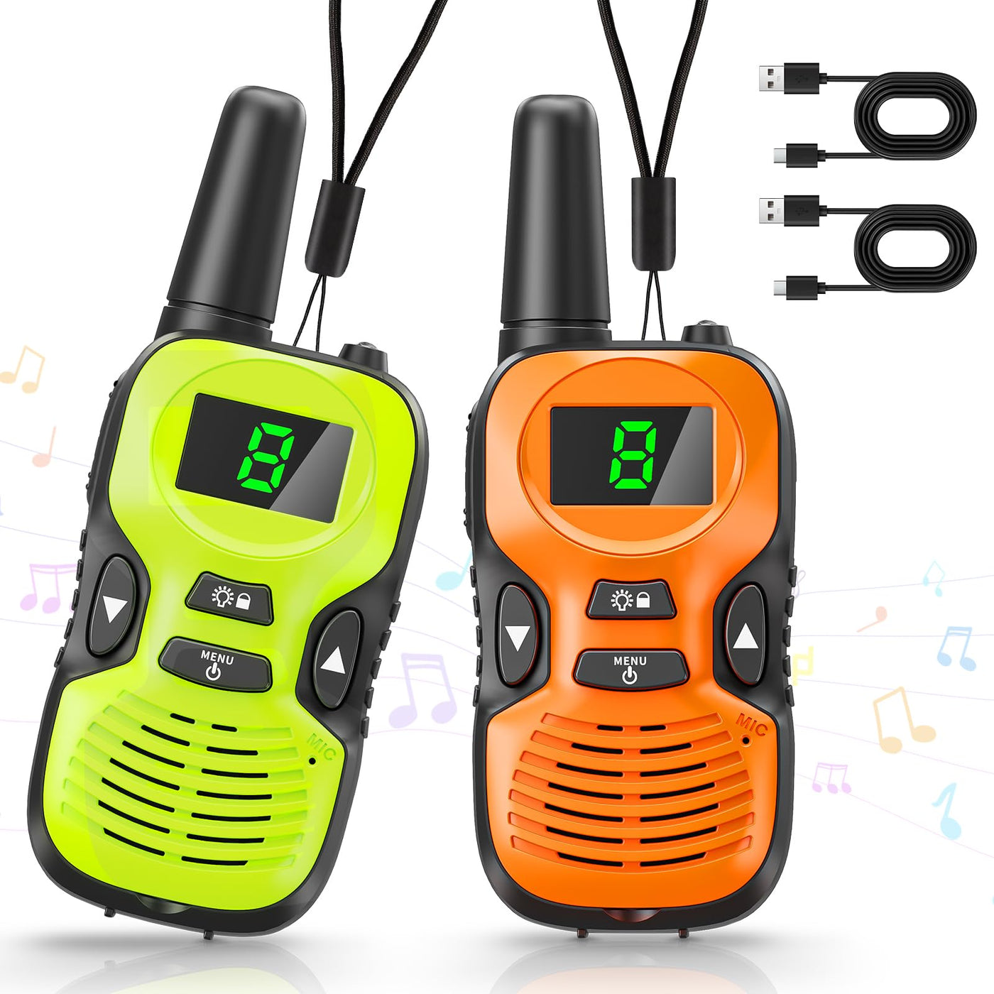 Walkie Talkie Kinder - Funkgerät Kinder Aufladbare,Spielzeug für 3-12 JäHrige Jungen,10 KanäLen,Hochauflösender Klangübertragung,Reichweite von 3km,Ideal für Outdoor-Abenteuer,Camping Und Wanderungen