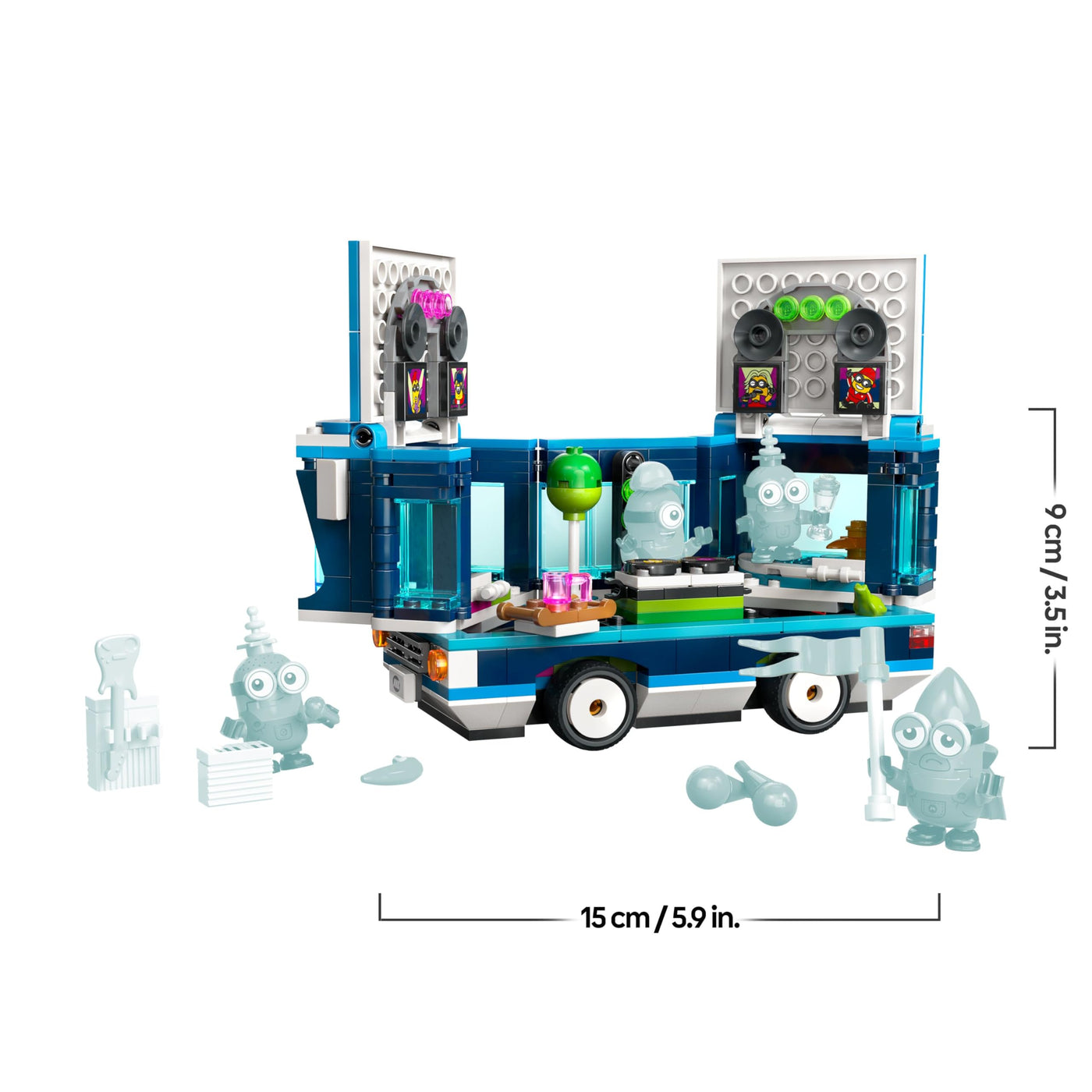 LEGO Ich – Einfach unverbesserlich 4 Minions und der Party Bus, Spielset zu Ich – Einfach unverbesserlich 4, Kinderspielzeug, kreatives Minions-Geschenk für Jungen und Mädchen ab 7 Jahren 75581