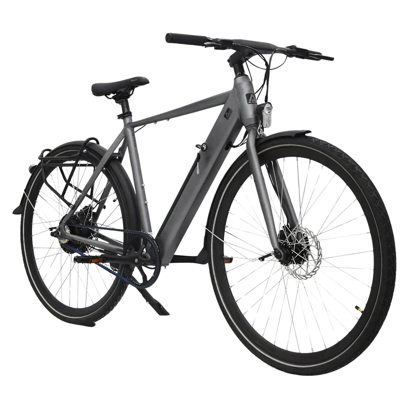 AsVIVA E-Bike BC1-B 28 Zoll – Pedelec Elektrofahrrad mit 250W Bafang Heckmotor, 10,5Ah Akku, Riemenantrieb, hydraulische Scheibenbremsen, LED-Beleuchtung, USB-Ladefunktion