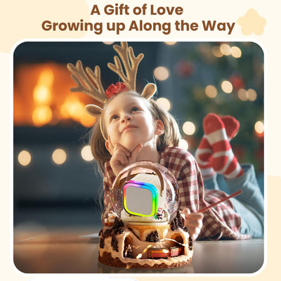 JYX Karaoke Maschine für Kinder mit 2 Karaoke Mikrofon, Mini Karaoke Anlage, Bluetooth Karaoke Lautsprecher Geschenk für Brithday, Kids Karaoke Set Box - Geschenke für Kinder 3-12 Jahre