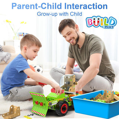 MOONTOY 14 Modelle Konstruktionsspielzeug ab 4 5 6 7 8 9 Jahr,Kreatives Lernspielzeug Bauspielzeug im 218 Teile Bauen Kinder ab 5,Bausteine STEM Baukasten Spielzeug Geschenk für Jungen Mädchen