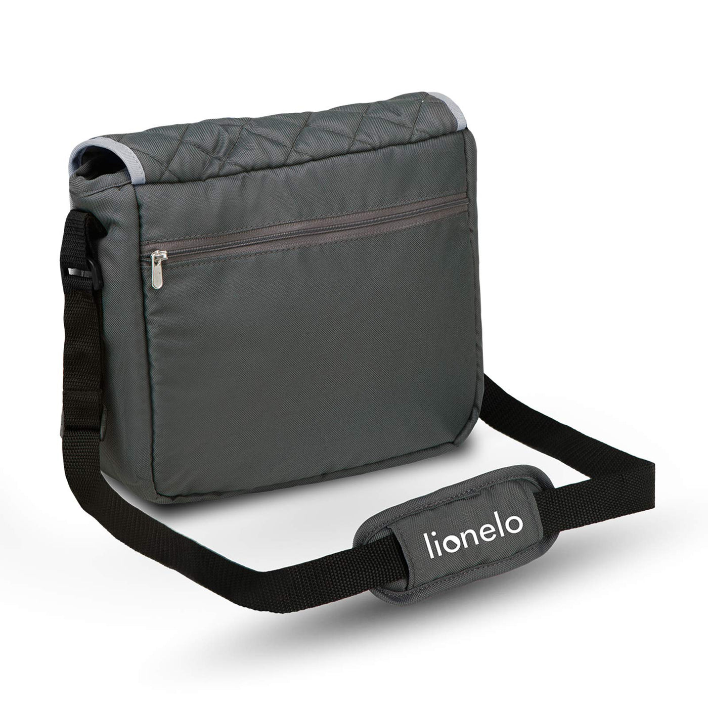 LIONELO Emma Plus Kinderwagen bis zu 15 kg, Kindersportwagen, leicht modern klein Buggy mit Liegeposition, zusammenklappbar, große Räder, großer Korb, Tasche Stone
