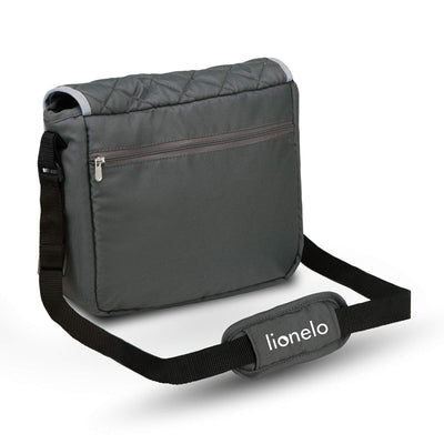 LIONELO Emma Plus Kinderwagen bis zu 15 kg, Kindersportwagen, leicht modern klein Buggy mit Liegeposition, zusammenklappbar, große Räder, großer Korb, Tasche Stone