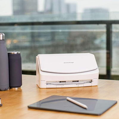 iX1600 ScanSnap Scanner (White) - A4, A5, A6, B5, B6, Visitenkarte, Postkarte, Letter, Legal und Benutzerdefiniert, Duplex, Wi-Fi, USB3.2, (40 Seiten/80 Bilder/Min) mit ADF, White, ADF, 40 ppm