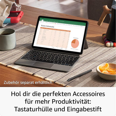 Amazon Fire Max 11-Tablet (Neueste Generation), unser bisher leistungsstärkstes Tablet, mit klarem 11-Zoll-Display, Octa-Core-Prozessor, 4 GB RAM, 14 Std. Akkulaufzeit, 64 GB, grau, mit Werbung
