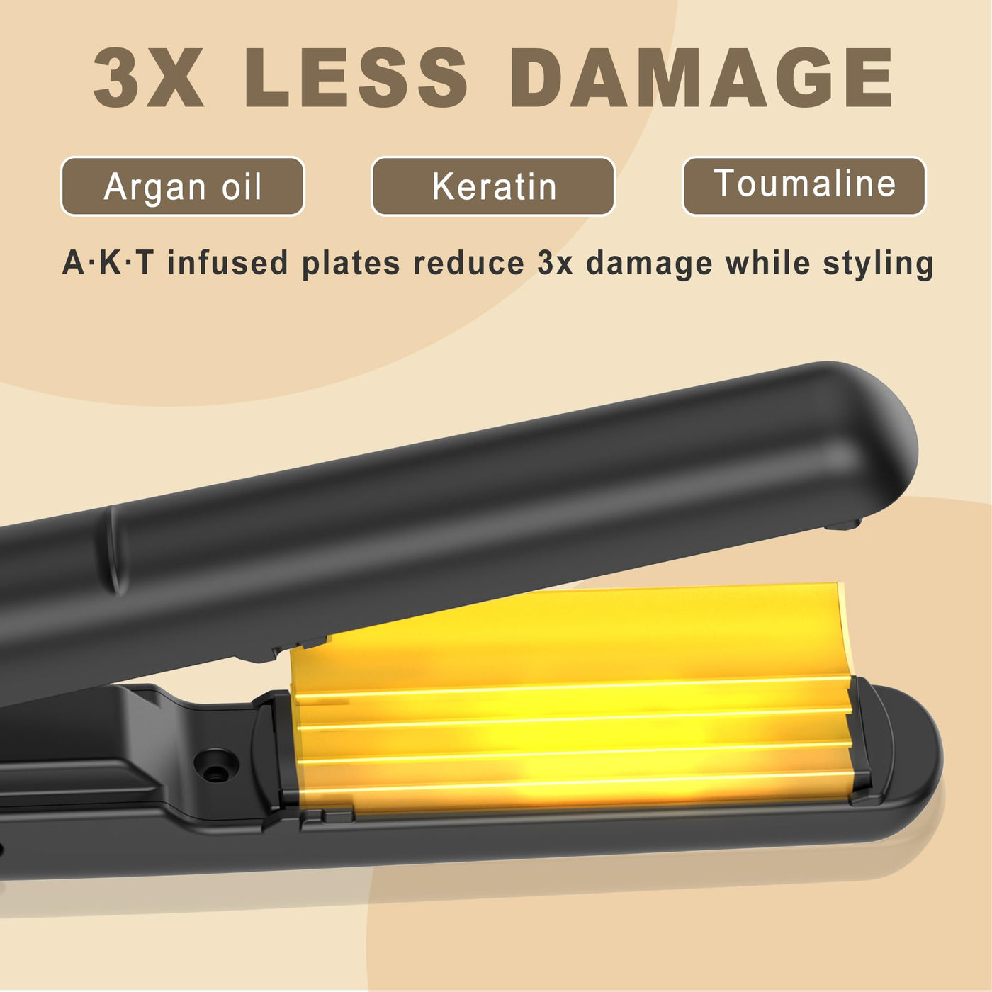 Mini Glätteisen, Glätteisen Kleines mit Keramik-Technologie | Kompakt 17cm für kurzes Haar, Bärte und Pony & Reise | Doppelspannung (100-240V)