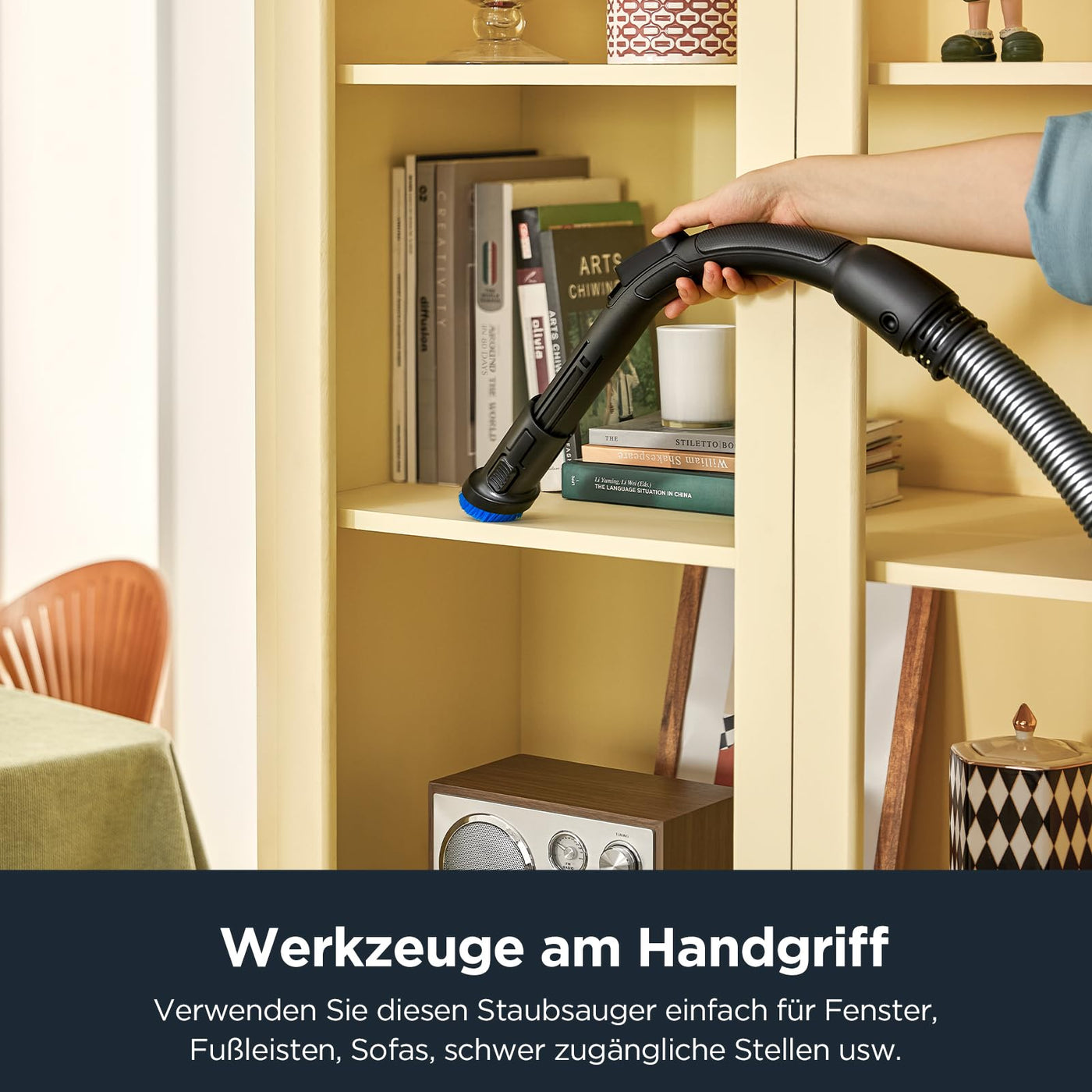 Eureka WhirlWind Staubsauger Beutellos, Leistungsstark, Kompakt und Leicht, für Hartböden und Teppich, HEPA-Filter, 8m Aktionsradius, 700W, 1,5L, Blau