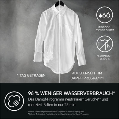 AEG LWR7S65690 Waschtrockner / Serie 7000 mit DualSense / 9 kg Waschen / 5 kg Trocknen / D / energiesparend / Mengenautomatik / Nachlegefunktion / ProSteam - Auffrischfunktion / 1600 U/min