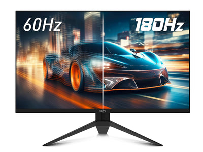 ODYS i27-Q-180 - 27 Zoll Gaming Monitor (69 cm Bildschirm, WQHD, 2.560x1.440 Pixel, 180 Hz, 1 ms Reaktionszeit (MPRT), Fast IPS Panel, FreeSync, HDMI, Display Port, 3,5mm Kopfhöreranschluss)