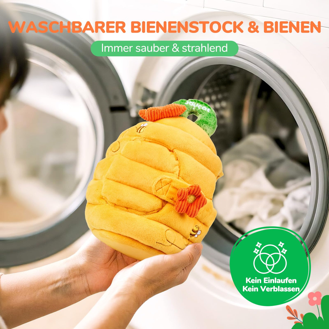 JoyCat Baby Spielzeug 6 Monate, Baby Bienenstock mit 5 Bienen, Rassel, Spiegel, Montessori Spielzeug ab 6 8 9 12 Monate, Motorikspielzeug Sensorik Spielzeug Geschenk für Jungen Mädchen