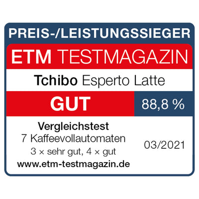 Tchibo Kaffeevollautomat Esperto Latte mit Milchaufschäumfunktion für Caffè Crema, Espresso und Milchspezialitäten, Anthrazit