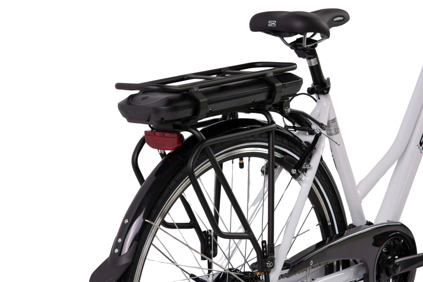 F.lli Schiano E-Ride, E Bike Trekking 28 Zoll, 36V 10.4Ah Abnehmbarer Akku, Motor 250W 40Nm, Trekking EBike für Herren/Damen, Weiss