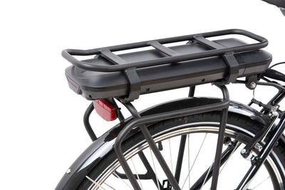 F.lli Schiano E-Moon, E Bike für die Stadt 26 Zoll, 36V 13Ah Abnehmbarer Akku, Motor 250W 40Nm, City Ebike für Herren/Damen, Schwarz