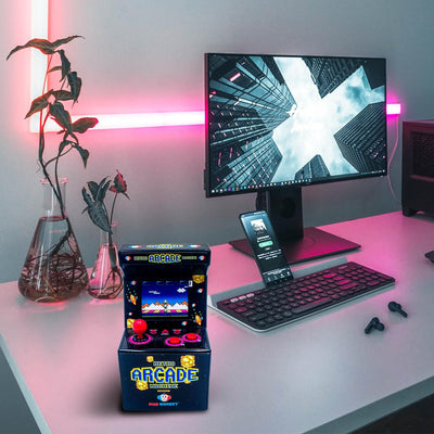 Retro Konsole mit 240 Spielen - 8 Bit Arcade Maschine in 2.5 Zoll - Perfekte Retro Spielekonsole für Gaming Fans - Mini Arcade für pure Nostalgie