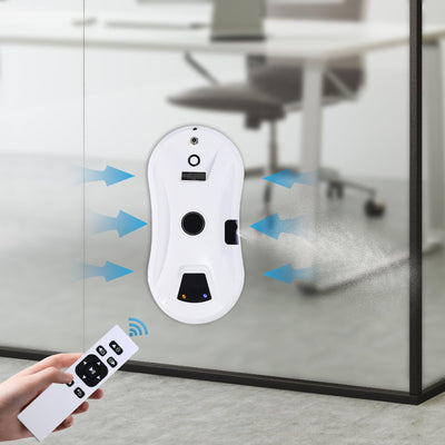 Kanbihao Fensterputzroboter Elektrisch, Automatischer Fensterreiniger Roboter Mit Fernsteuerung Und 10 Reinigungspads, Intelligente Fensterroboter Zum Reinigen Gerahmtem Glas, Weiß