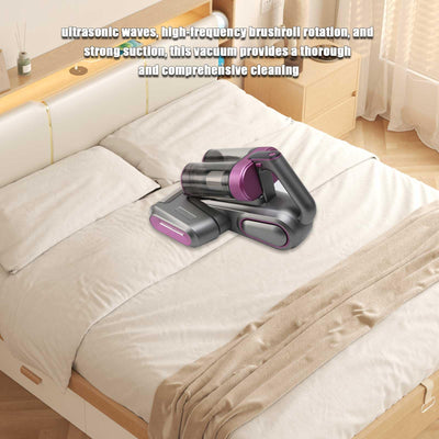 Matratzenstauatratzenstaubsauger Bettstaubsauger 13KPa Sauger Doppelsauger Handstaubsauger Anti- Allergen mit UV- C und Ultraschall für Tierhaare Bettlaken Sofa Kissen und mehr