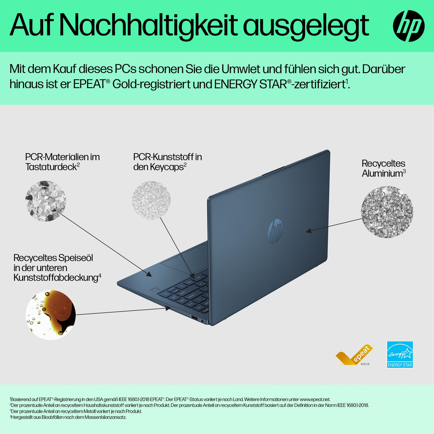 HP Laptop | 14" FHD-Display | Intel Core i7-1355U | 16 GB DDR4 RAM | 512 GB SSD | Intel Iris Xᵉ-Grafikkarte | Windows 11 Home | Blau