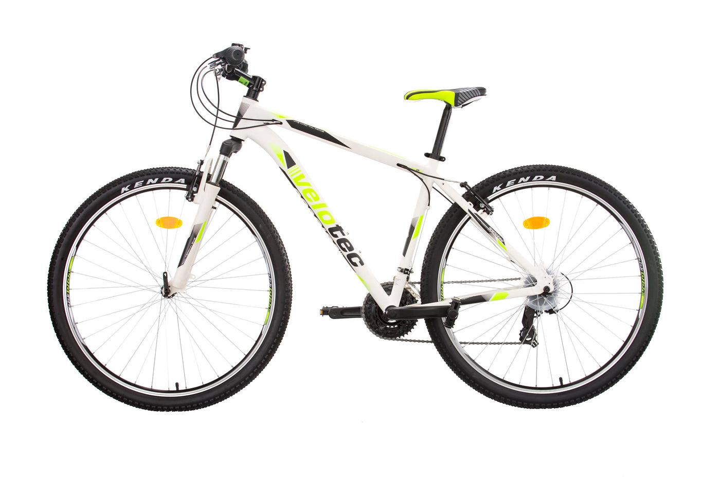 Multibrand Distribution Probike PRO 29 Zoll Fahrrad Mountainbike 21 Gang, Herren, Damen geeignet ab 175-190 cm (Weiß Grün Matt)