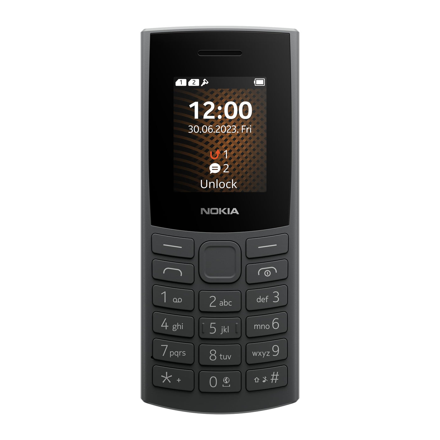 Nokia 105 4G Edition 2023 (Dual-SIM, 1,8" Display, 1450 mAh Akku, 48MB RAM / 128MB ROM, Speicher erweiterbar, 3.5mm Kopfhöreranschluss, FM Radio) Charcoal