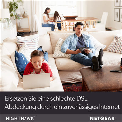 NETGEAR Nighthawk Mobiler WLAN Router MR1100 | tragbares Wlan für unterwegs | 4G LTE Router | bis 1 GBit/s | Hotspot für 20 Geräte | für jede SIM-Karte ohne Vertrag freigeschaltet