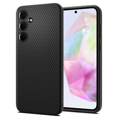 Spigen Liquid Air Hülle Kompatibel mit Samsung Galaxy A35 5G -Schwarz