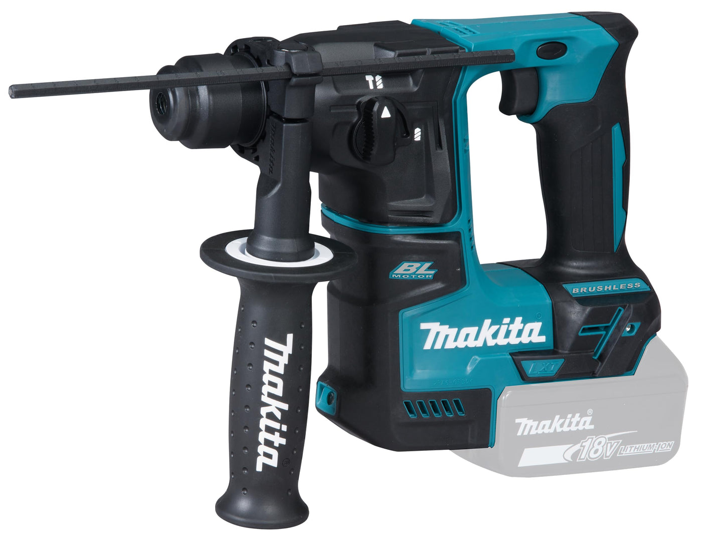 Makita DHR171RAX3 Akku-Bohrhammer für SDS-PLUS 18V / 2,0 Ah, 2 Akkus + Ladegerät + Zubehör im Transportkoffer