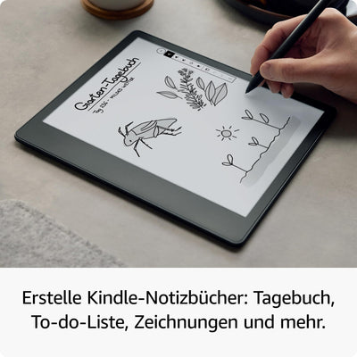 Kindle Scribe (64 GB) – der erste Kindle, der auch ein digitales Notizbuch ist – mit Paperwhite-Bildschirm (10,2 Zoll, 300 ppi) und Premium-Eingabestift + Kindle Unlimited