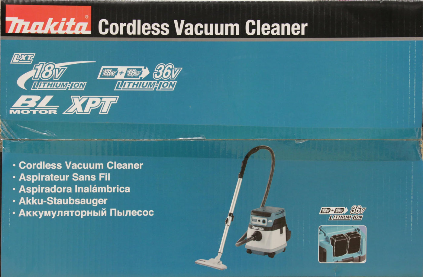 Makita DVC155LZX2 Akku-Staubsauger 15L 2x18V Nass+Trocken (ohne Akku, ohne Ladegerät) Petrol