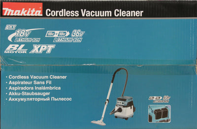 Makita DVC155LZX2 Akku-Staubsauger 15L 2x18V Nass+Trocken (ohne Akku, ohne Ladegerät) Petrol