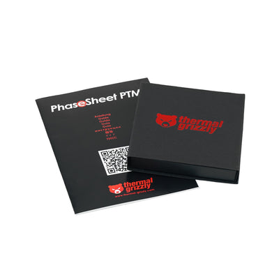 Thermal Grizzly - PhaseSheet PTM (50x40mm) - Hochleistungs-Wärmeleitpad mit Phasenwechselmaterial | Langlebig, Nicht elektrisch leitfähig | Für CPU, GPU & Elektronikkühlung