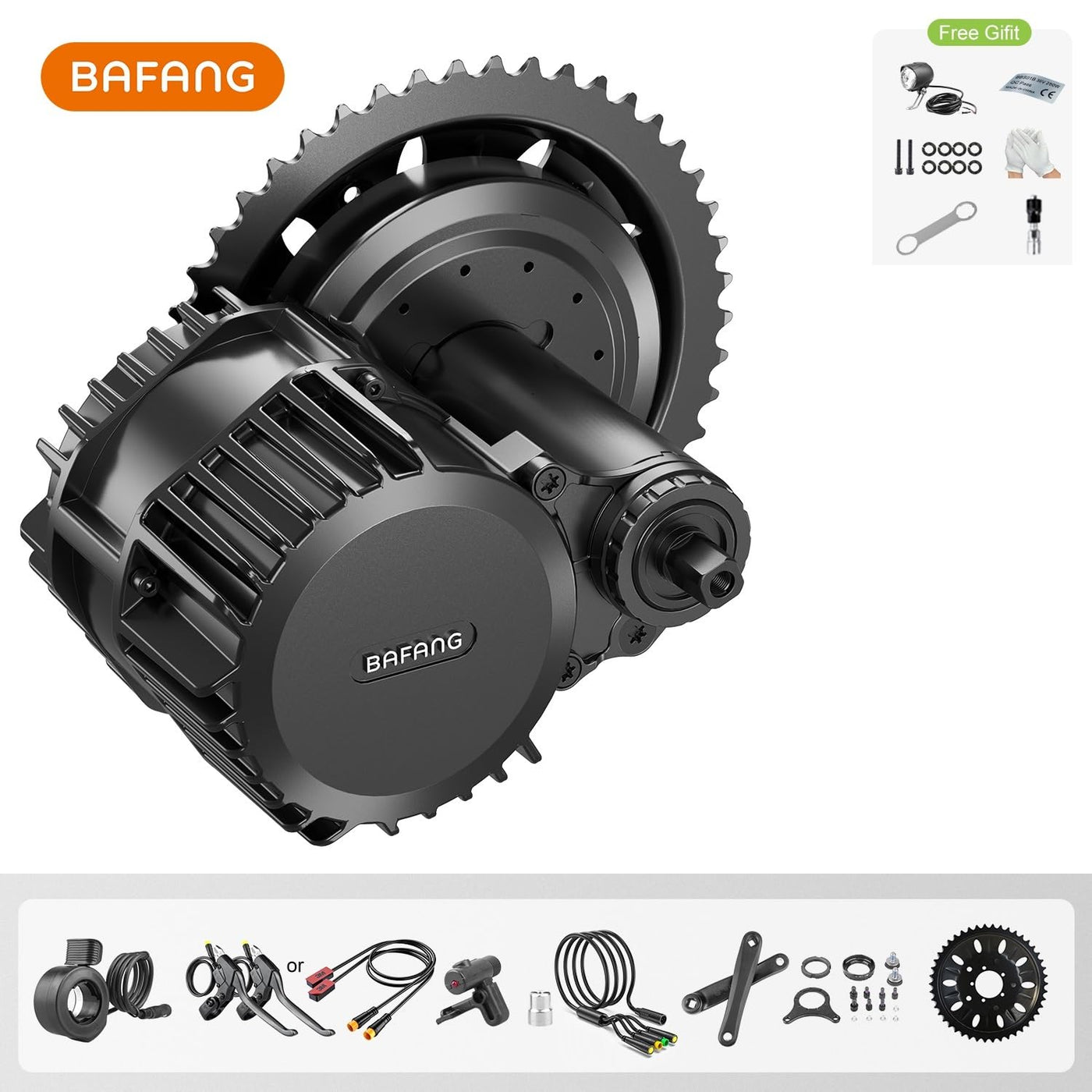 HalloMotor Ebike M615 G320 BBSHD BBS03 48V 1000W/52V 1000W BB 68mm 100mm 120mm Mittelmotor Umbausätze für Moutain Road Bike, Dreirad (52V 1000W BB:68-73mm, P860C)