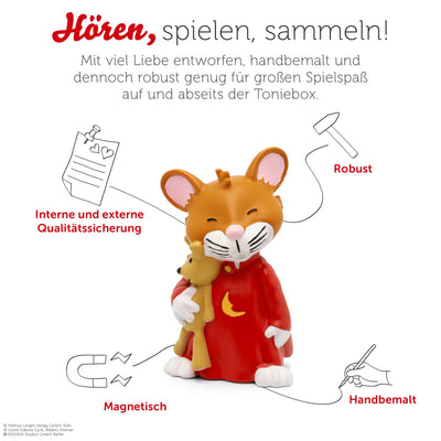 tonies Hörfiguren Bundle für Toniebox, 3 x Leo Lausemaus Figur mit jeweils 4 spannenden Abenteuern für Kinder ab 3 Jahren