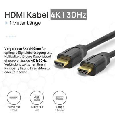 Raspberry Pi 3 B Starter-Set | Netzteil | Gehäuse | 64GB SD-Karte | HDMI Kabel 1m | USB-Kartenleser | Kühlkörper | Raspberry Pi 3 B 1GB RAM