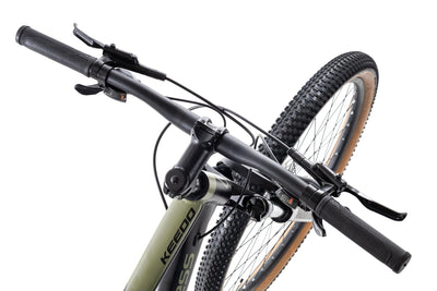 Axess Keedo | Herren-Mountainbike | MTB-Hardtail | 16-Gang Schaltung | hydraulische Scheibenbremsen, Farbe:satinblack Olive, Rahmengröße:16 Zoll, Laufradgröße:27.5 Zoll
